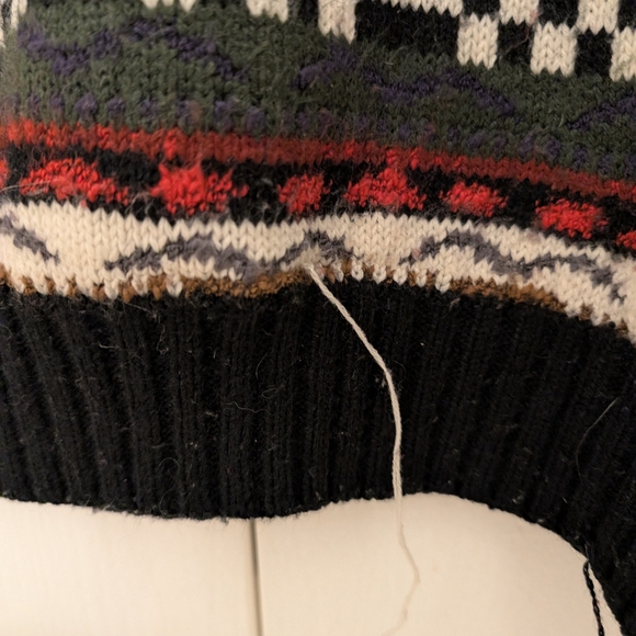 Men's Vintage Cattivo Geometric Print Sweater - Picture 7 of 10